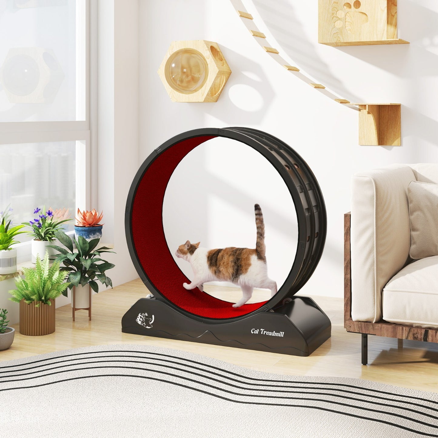 Large Cat Exercise Wheel Cat Treadmill Pet Activity Running Wheel Small Animals