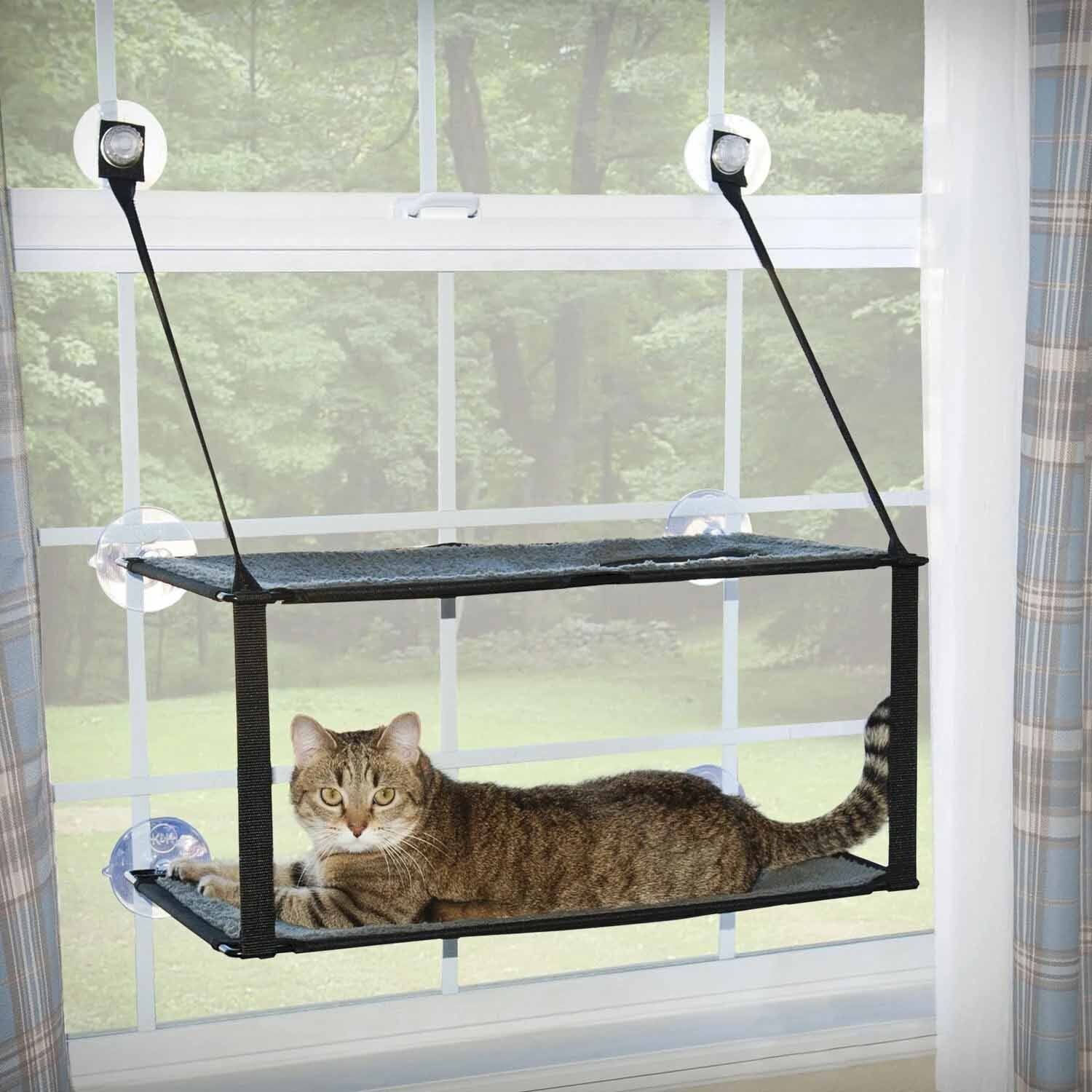 K&H EZ MOUNT WINDOW DBL STACK KITTY SILL 12X23In