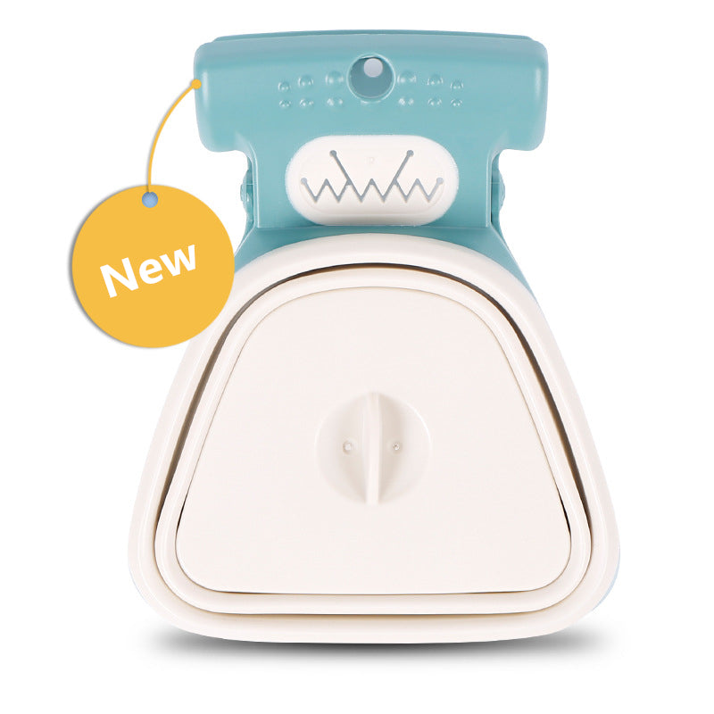 Dog Pet Travel Foldable Pooper Scooper with 1 Roll Decomposable Bags Poop Scoop Clean Pick up Excreta Cleaner Epacket Shipping