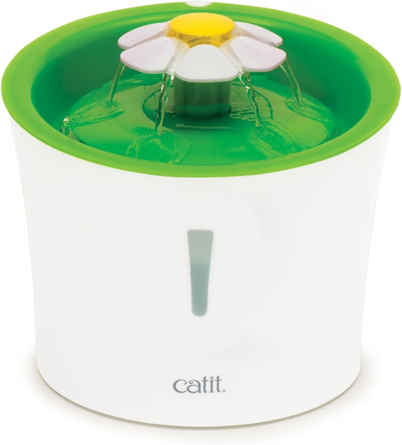 Senses Flower 2.0 Cat Water Fountain 3L Green, Modern Cat Fountain, Triple Filtration, Fontaine Pour Chat, Pet Water Fountains, Perfect for Indoor Cats