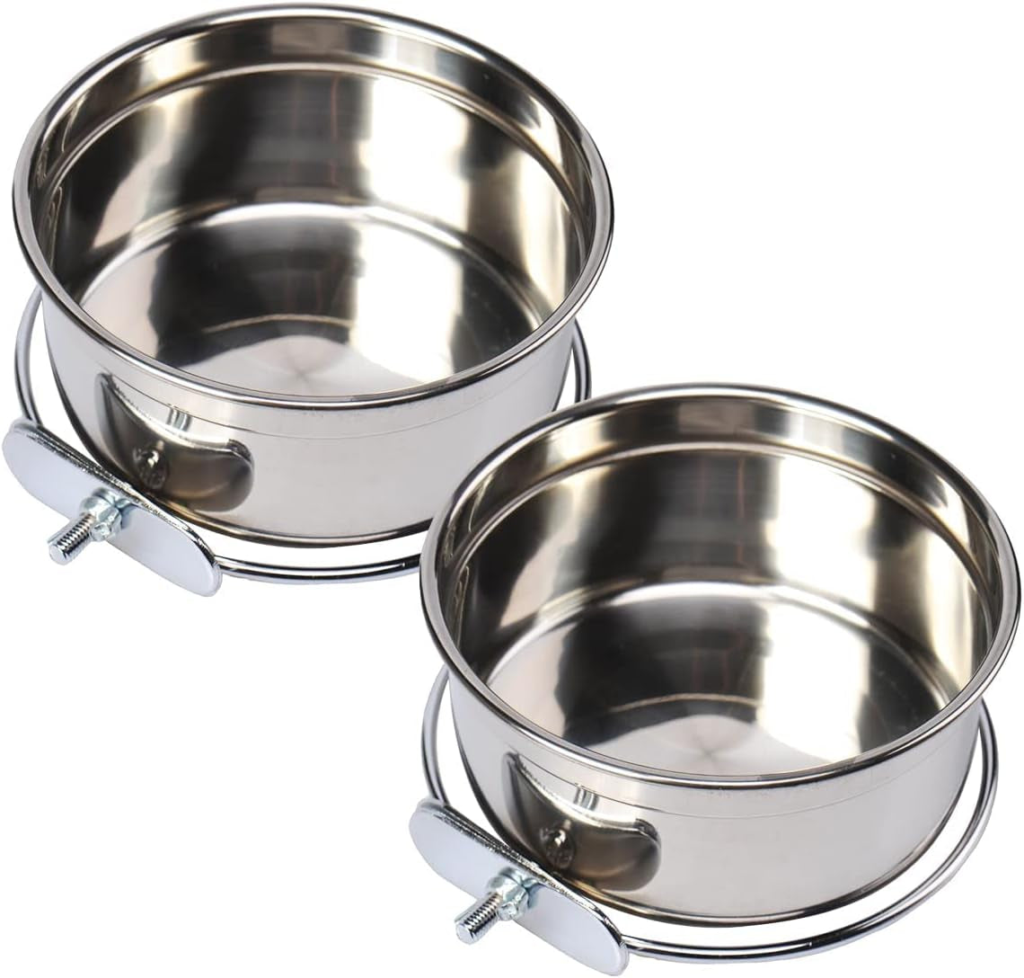 Bird Bowl Parrot Feeder Bird Feeder for Cage - 2 PCS