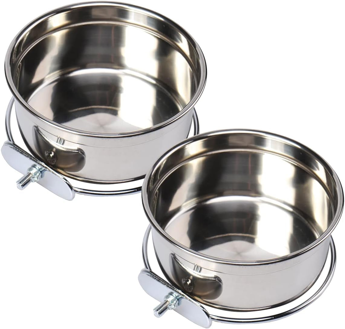 Bird Bowl Parrot Feeder Bird Feeder for Cage - 2 PCS